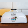 Haere Mai Enamel Butter Dish White
