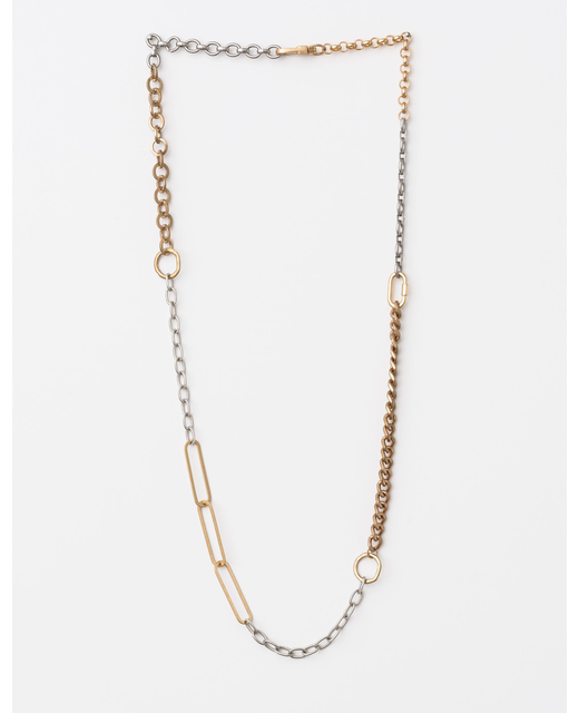 Long Gold/Silver Mix Chain Necklace