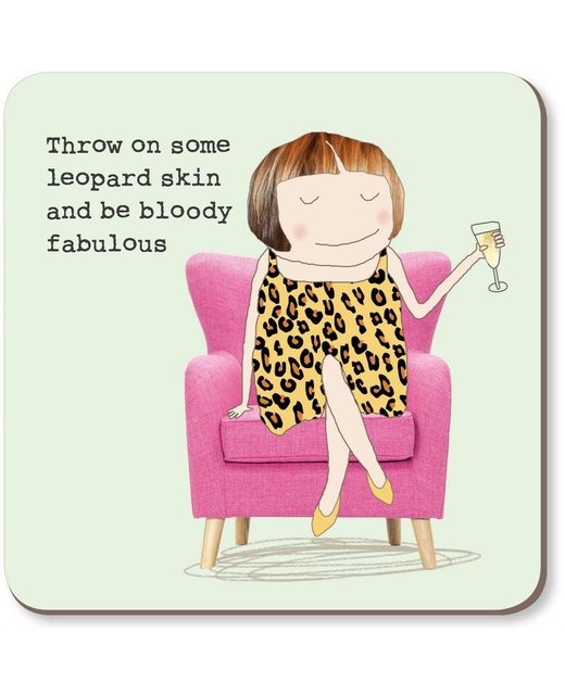 Rosie Made a Thing Leopard Coaster