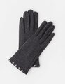 Dark Grey Stud Gloves