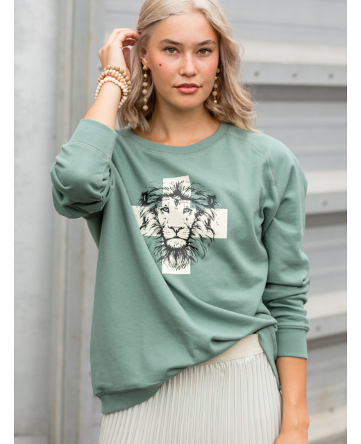 Iceberg Green Lion Sweater