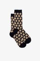 Black & Oat Flower Socks