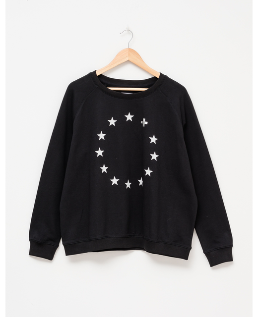 Black Silver Stars Sweater