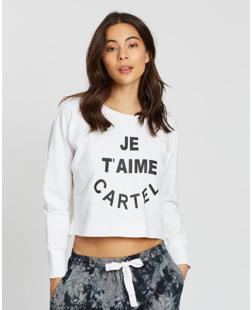 Je T'aime Cropped Sweater