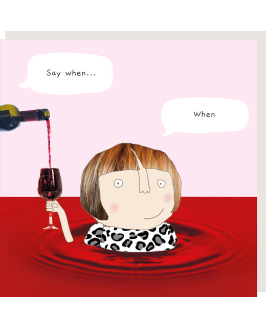 Wine Say When Card