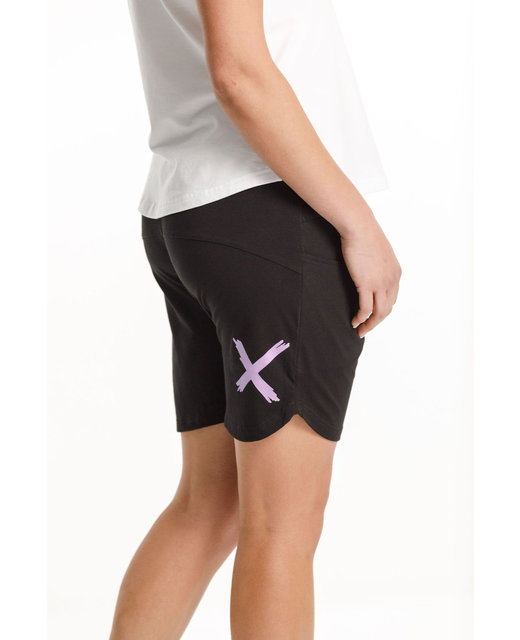 Apartment Shorts - Black with Lilac Sorbet X