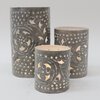 Lanterns Swirl Set of 3 - Grey/White