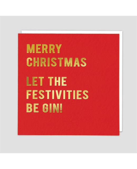 Let The Festivities Be Gin Card