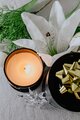 Long Burning Eco Soya Candle 250g - Christmas Lily