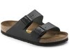 Birkenstock Arizona Smooth Leather Narrow Sandal - Black