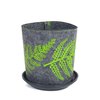 Green Fern Small Grow Bag - Grey