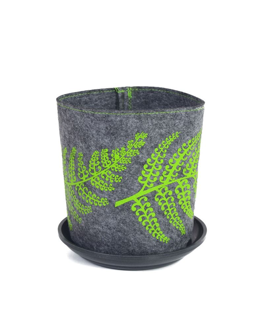 Green Fern Small Grow Bag - Grey