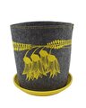 Kowhai Yellow on Mid Grey Small Grow Bag