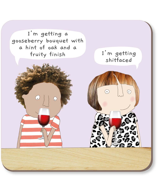 Rosie Made a Thing Wine Tasting Coaster