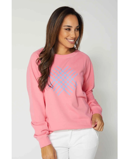 Candy Floss Cobalt Line Logo Sweater