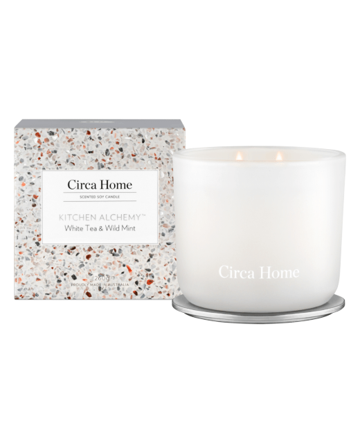 Candle 260g Kitchen Alchemy White Tea & Wild Mint HomewareCandles