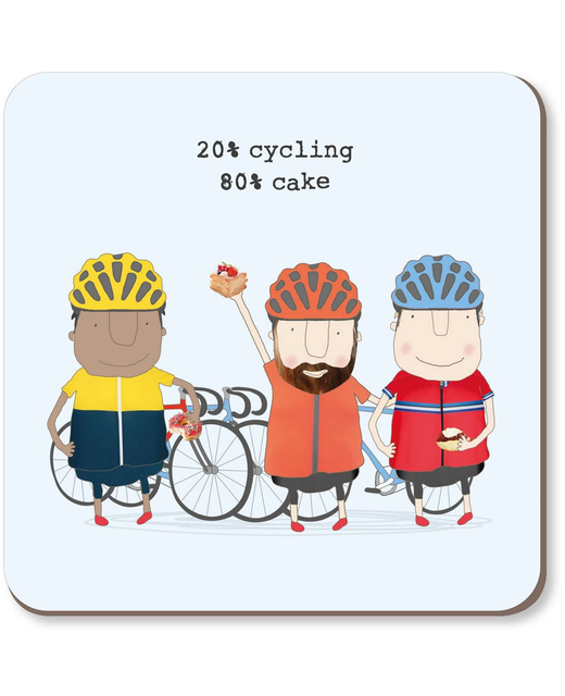 Rosie Made a Thing Cycling Cake Boy Coaster