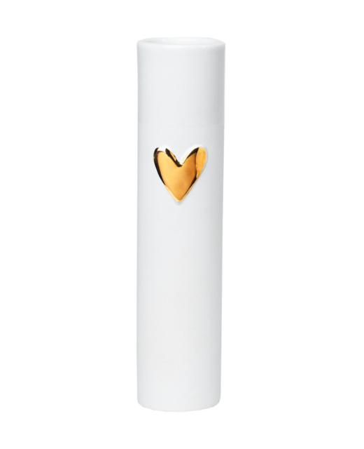 Gold Heart Vase