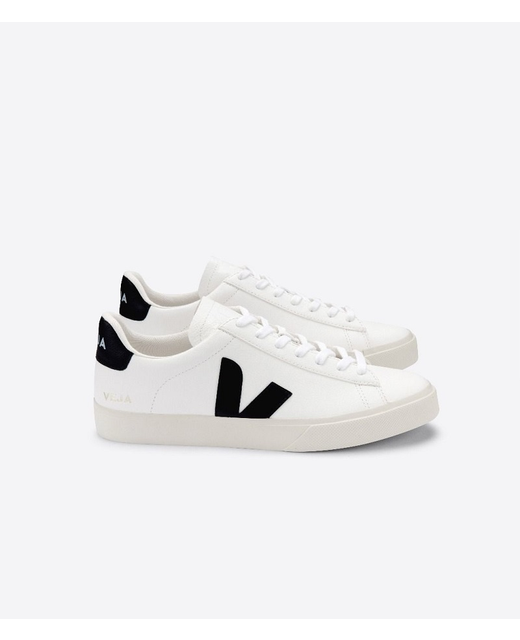Veja Campo Chromefee Leather Sneaker - White/Black