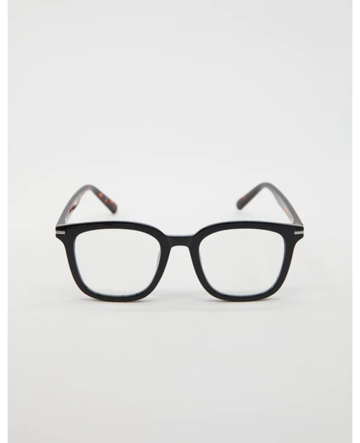 Lili Black with Tort Arms Reader Glasses x 2.00