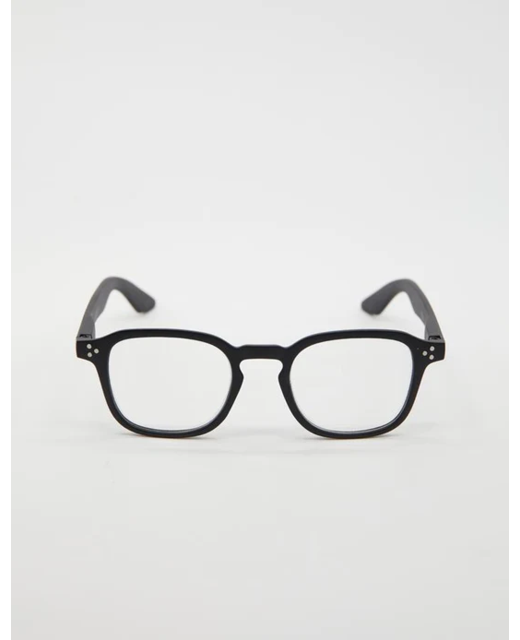 Manon Matt Black Reader Glasses x 1.50