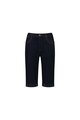 Straight Leg Contrast Stitch Denim Short