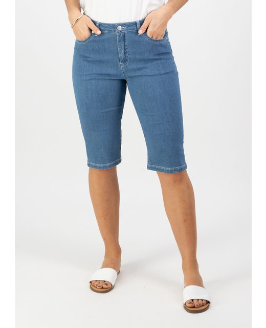 Slim Leg Denim Short