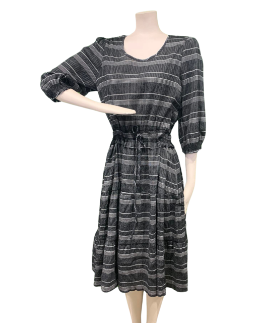 OH3 Puff Sleeve Tiered Dress