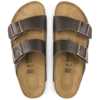 Birkenstock Arizona Smooth Leather Regular Sandal - Dark Brown