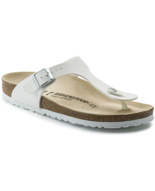 Birkenstock Gizeh Birko Flor Regular Sandal - White