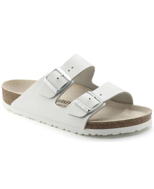 Birkenstock Arizona Smooth Leather Narrow Sandal - White