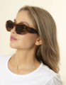 Stella + Gemma Thea Sunglasses - Zebra Brown