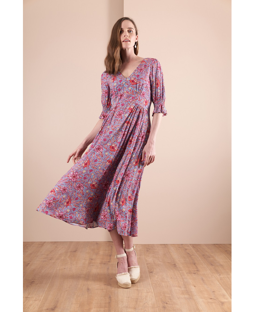 Foil Basque in Sunshine Dress