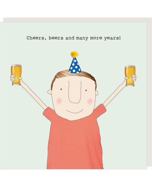 Rosie Made a Thing Cheers Beers Card