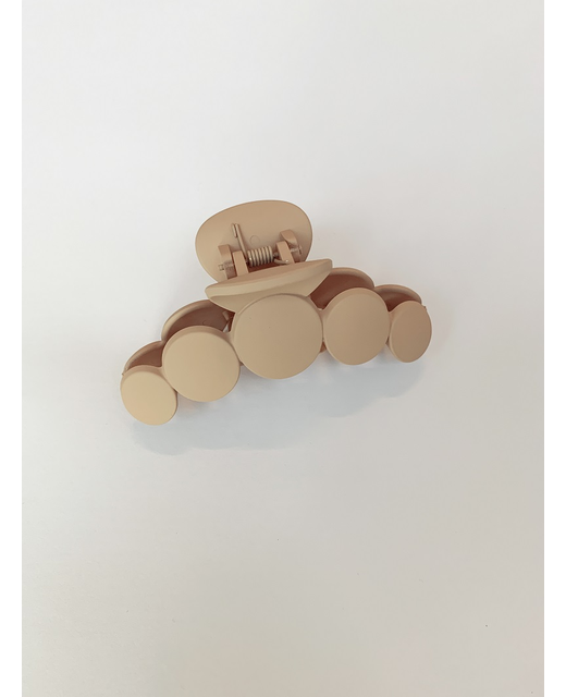 Stella + Gemma Hair Claw - Bubbles Matt Light Coffee