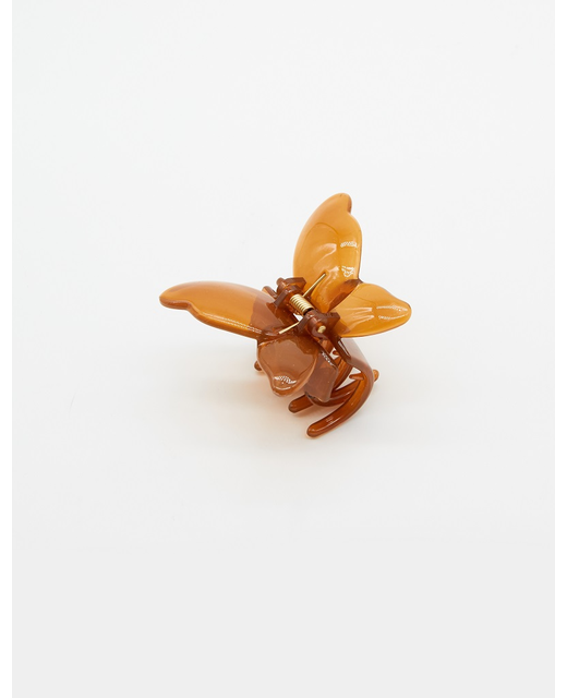 Stella + Gemma Hair Grip - Butterfly Transparent Brown