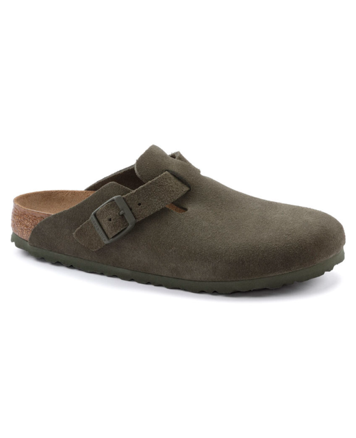 Birkenstock Boston Suede Regular Clog - Modern Thyme