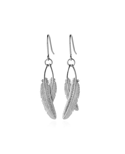 Boh Runga Duo Miromiro Feather Earrings