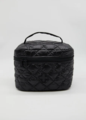 Stella + Gemma Make Up Bag - Black Quilted