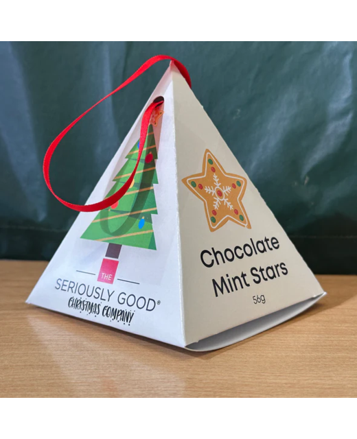 Seriously Good Chocolate Co. Christmas Triangle Mint Stars