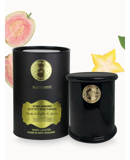 Surmanti Long Burning Eco Soya Candle 250g - Starfruit, Lychee & Guava