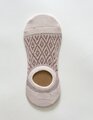Stella + Gemma No Show Pink Lurex Crochet Socks