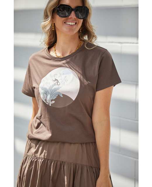 Stella + Gemma Chocolate Tulleries Umber T-Shirt