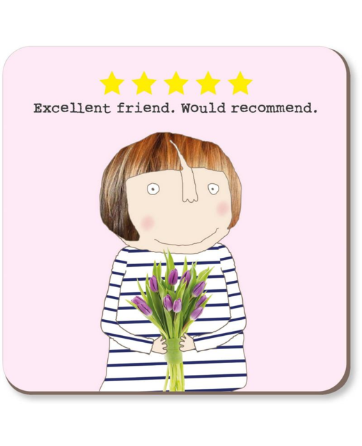 Rosie Made a Thing Five Star Friend Coaster