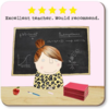 Rosie Made a Thing Five Star Female Teacher Coaster