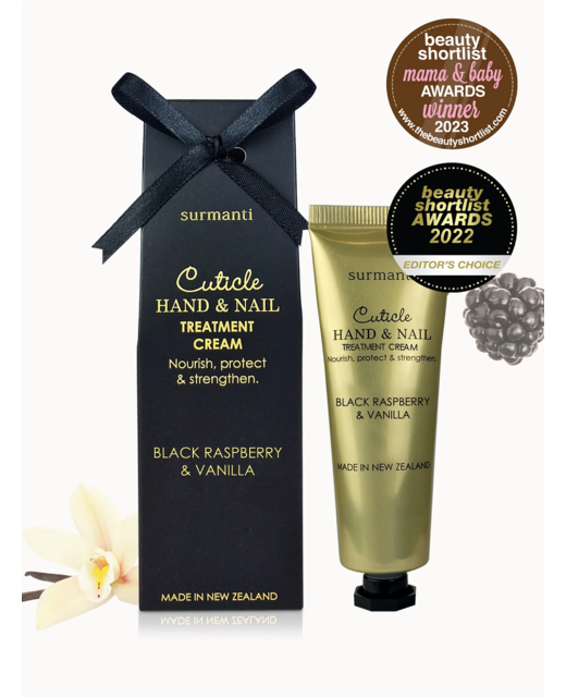 Surmanti Cuticle Hand & Nail Cream 30ml - Black Raspberry & Vanilla