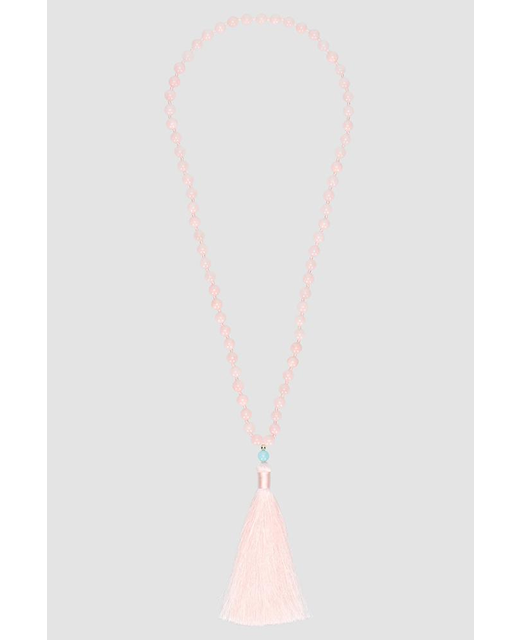Tassel Necklace Baby Pink