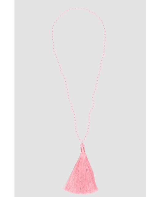 Tassel Necklace Light Pink