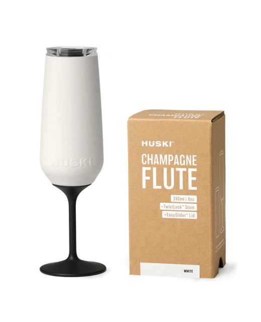 Huski Champagne Flute - White