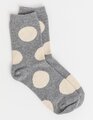 Socks - Grey with White Polka Dots